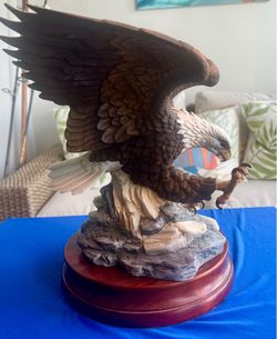American bold eagle porcelain bisque by Andrea 12”