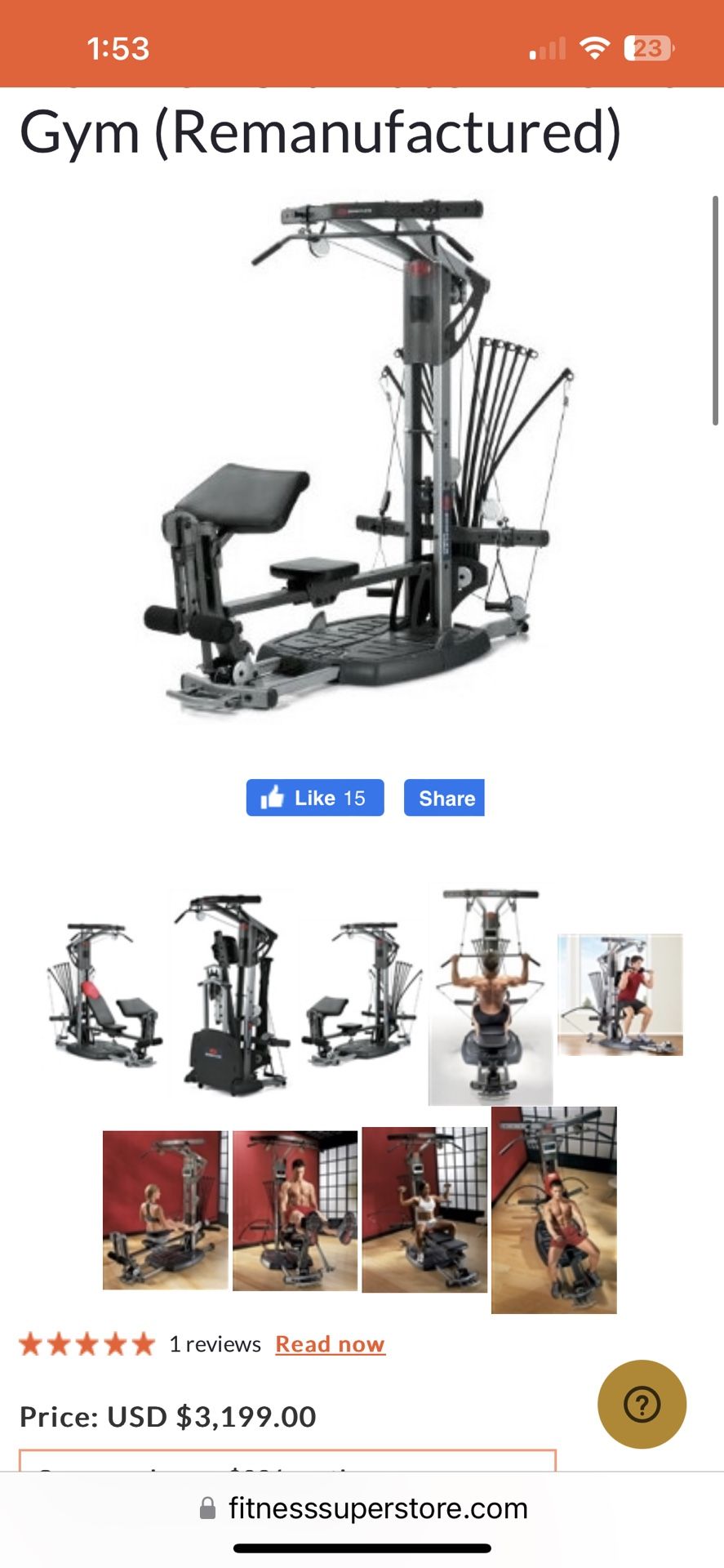 Bowflex Ultimate 2 Home gym $100