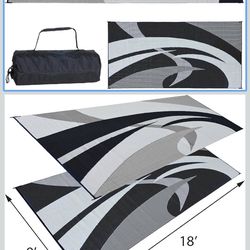 Outdoor RV Rug 9’ X 18’