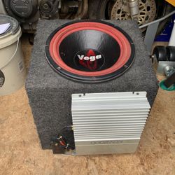 Crewing Vega 12”sub, With Kenwood Amplifier, Good Working Condition, $150., Or B.O.