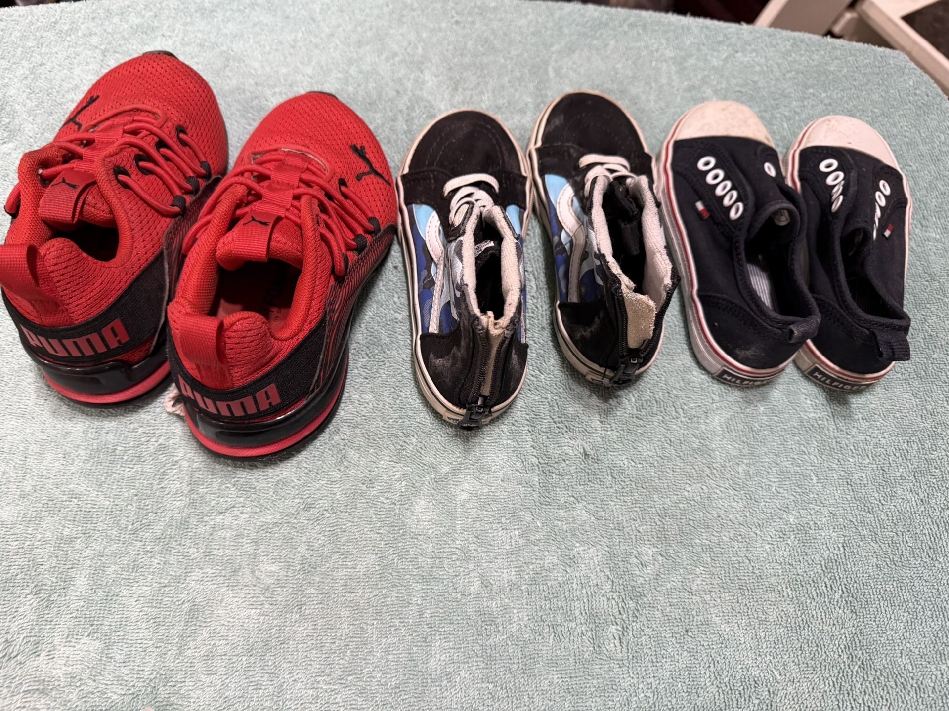 Kids Shoes 3 Pair Vans n Puma