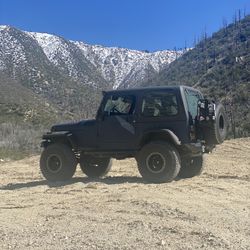 1987 Jeep Wrangler Rhino Dark Blue Skin 