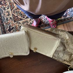 Lot Of Gold Handbags