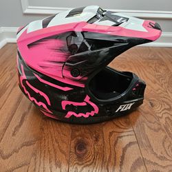 Fox V1 Vandal Large Adult Helmet Pink Used 