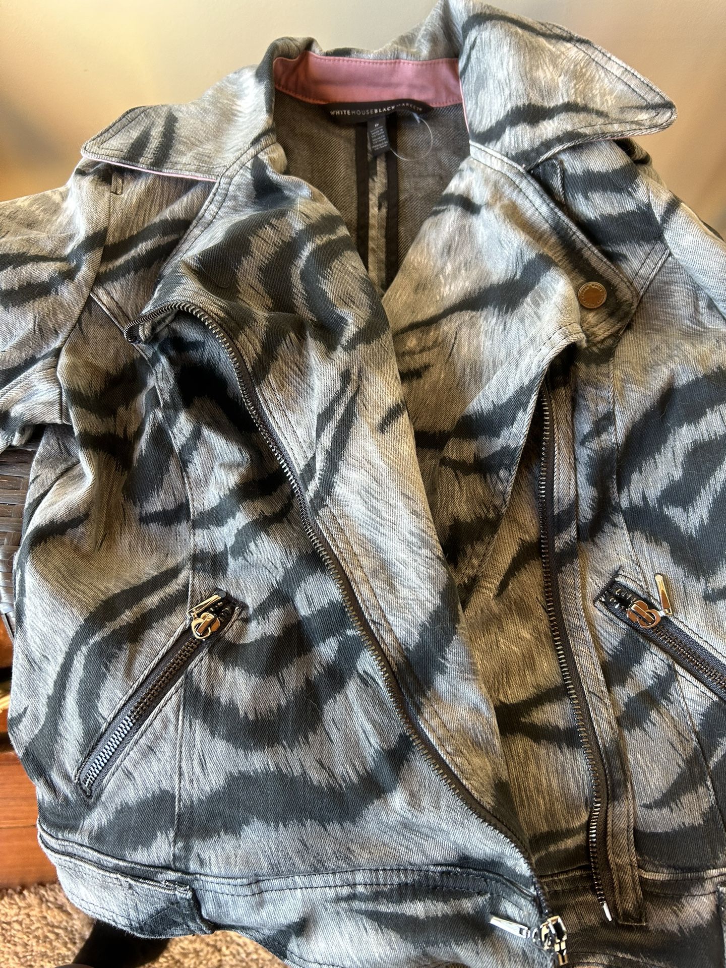 Back House White Market Zebra Jacket