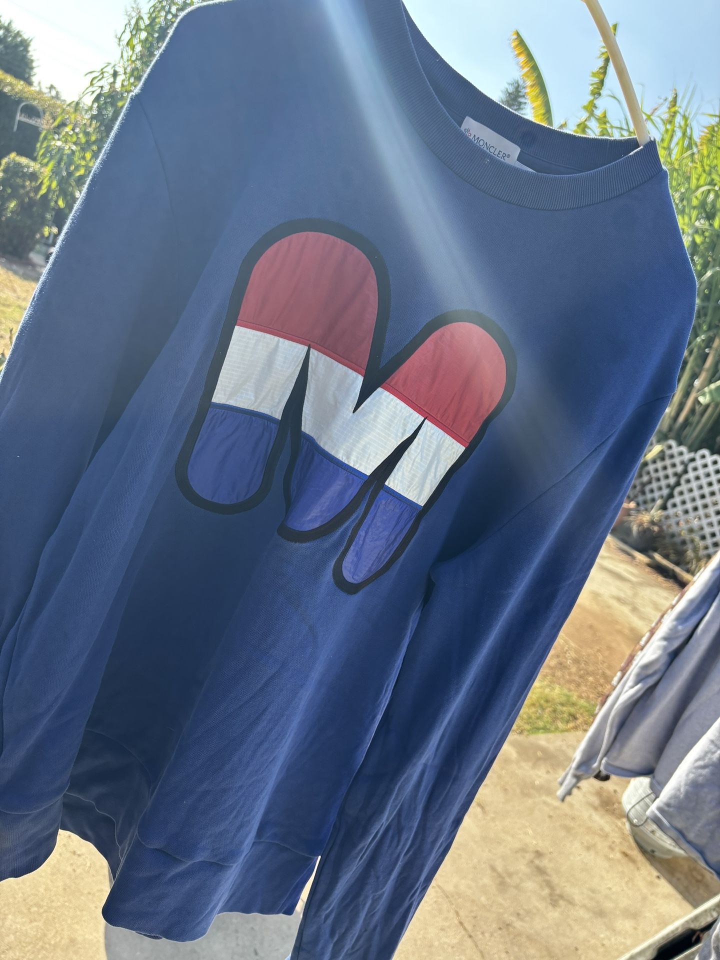 Moncler Blue Logo Sweatshirt