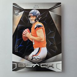 2024 Panini Black Bo Nix /35 (RC) Sapphire Rookie 