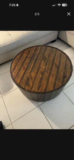 Coffee table with wheels