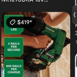 Cordless Coil Roofing Nailer