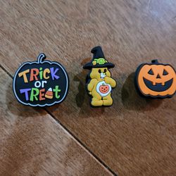 Lot Of 3 Croc Charms Halloween Care Bear 