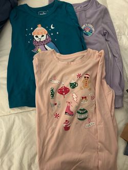 $1 Girls Long Sleeve Pajama Tops 10/12 & 14/16