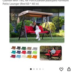 Outdoor Swing Replacement Cushion