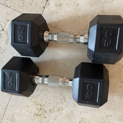 20Lb Rubber Dumbbells