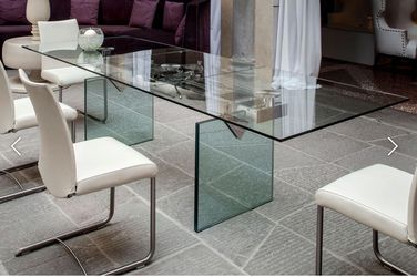 Naos - Quasar Extension Dining Table - Glass (Typically $9,909!!!)