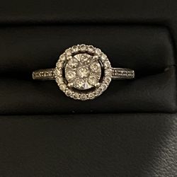 REAL diamonds ring // 14 karat white gold
