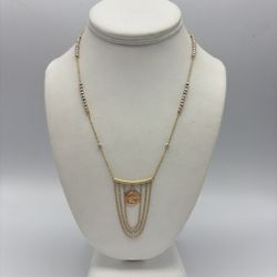 14kt Tri Color Virgin Mary Necklace