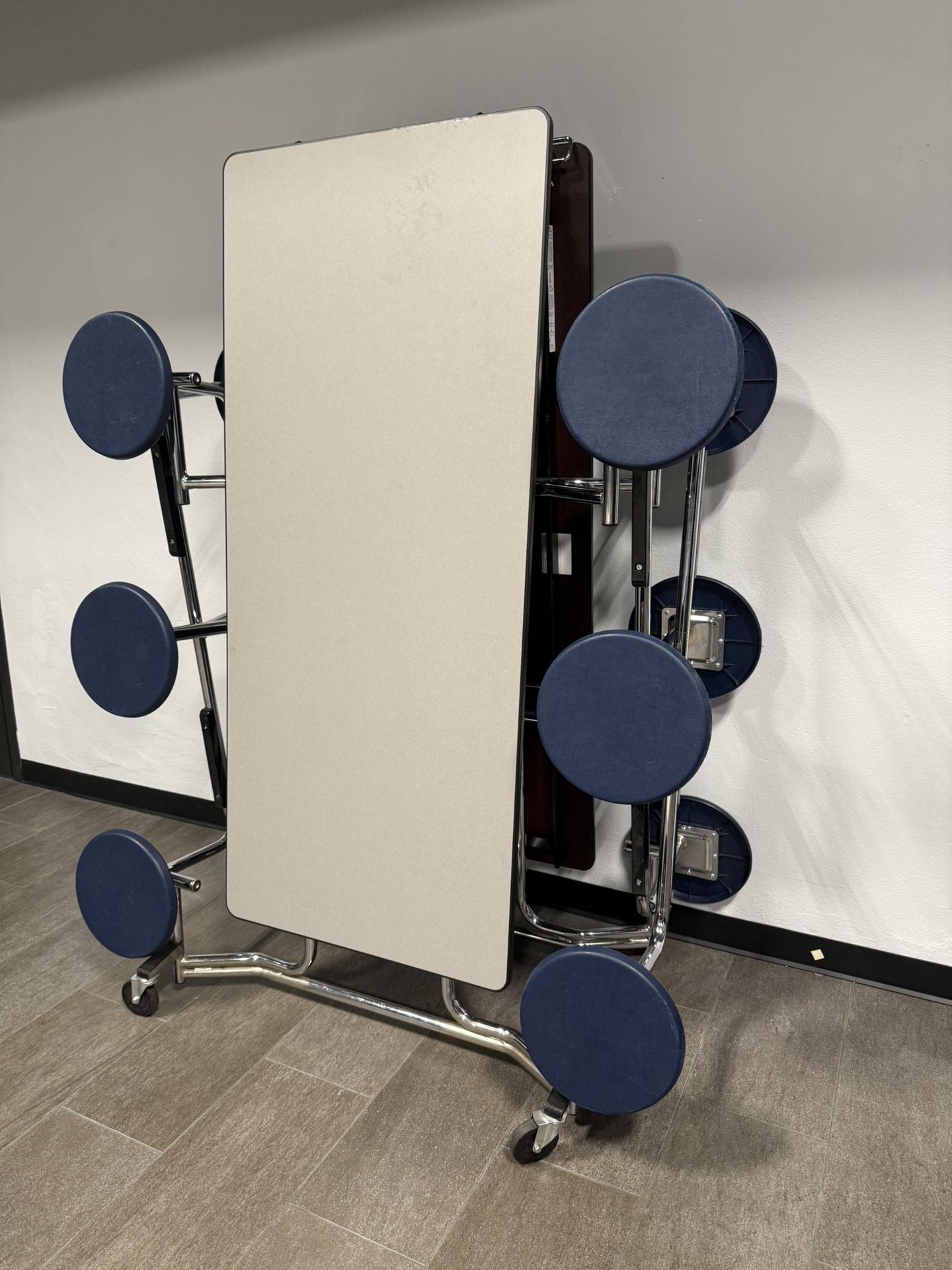 School Lunch Tables Folding With Attached Stools