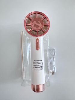 Wuji DS1013 Handheld Fan White Rose Gold