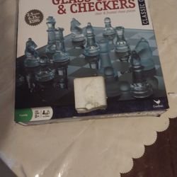 Glass Chess Board Game