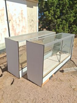 Glass display cabinet two of them
