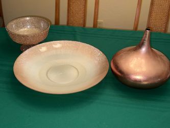 Z Gallerie 3 piece Blush Accent Pieces