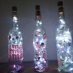 Assorted Decorative Affirmations And Holiday Bottles