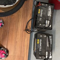 Two 12 Volt Duracell Batteries