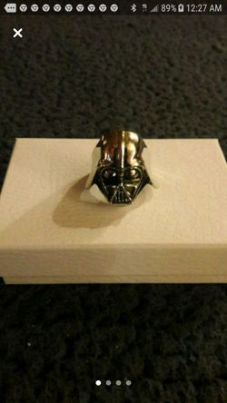 STAR WARS STAINLESS STEEL DARTH VADER RING
