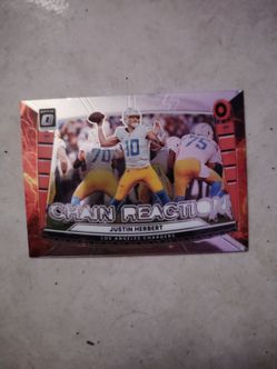 Chain reaction Justin Herbert Los Angeles chargers holographic
