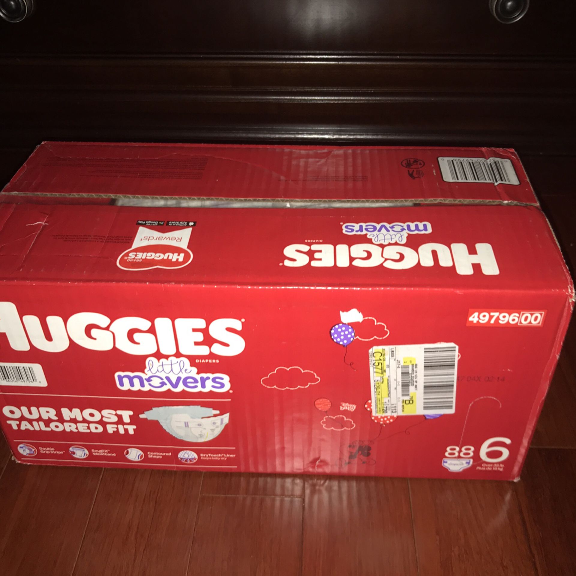 Huggies diapers size 6