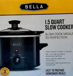 Bella 1.5 quart slow cooker