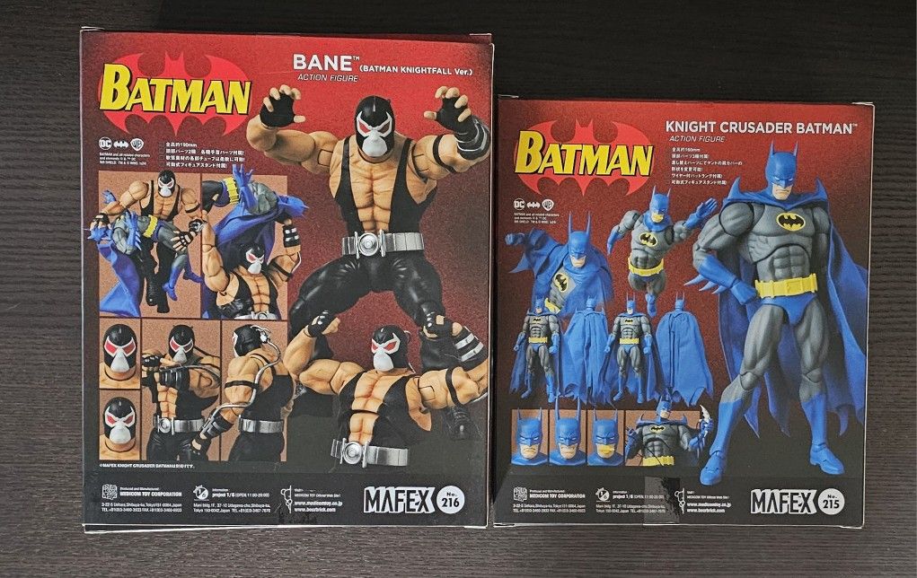 MAFEX No.216 BANEとNo.215 KNIGHT CRUSADER Mafex No.216 Bane Batman: Knightfall Knight Crusader Action