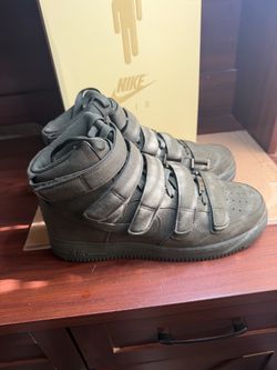 Nike x Billie Eilish Air Force 1 High '07 SP 'Sequoia', featuring a dark olive-green size 11M
