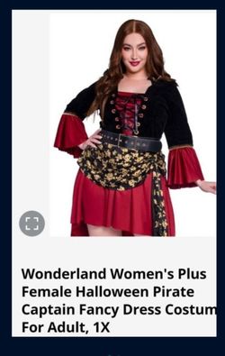 Halloween Pirate Costume Plus Size 1x ( 16/ 18) Disfraz De Pirata Mujer