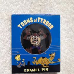 Vintage Looney tunes Halloween toons of terror enamel pin