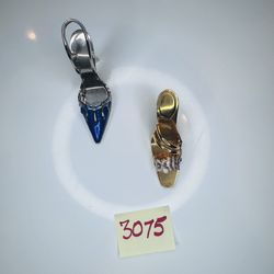 Vintage Juju Palais Royal Miniature Heels – Decorative Collectible Set – Gold & Silver