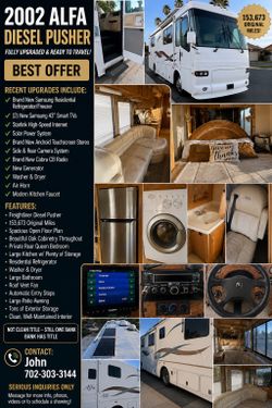 🚍 2002 Alfa Diesel Pusher – Fully Upgraded & Ready for the Road! 🚍
