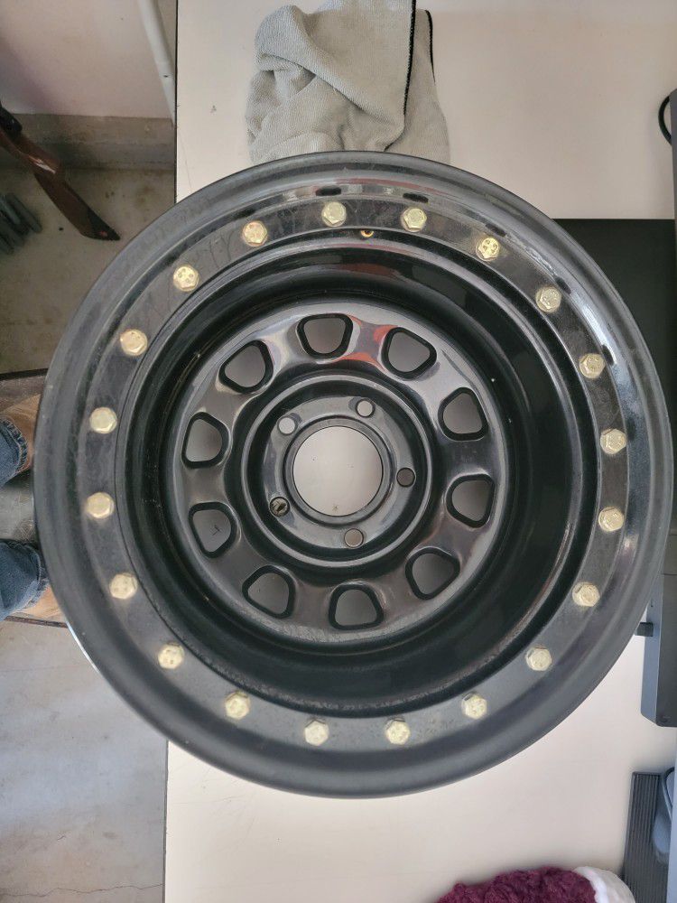 Pro Comp Steel Wheel Street Lock Gloss Black Wheel; 15x10