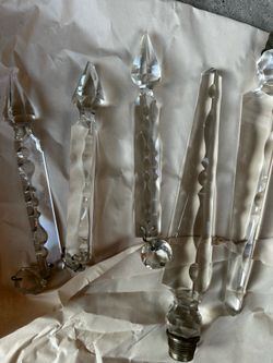 Antique crystals for chandeliers