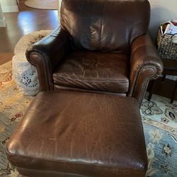 Italian Leather Chair 