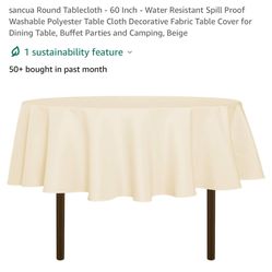 a Round Tablecloth
