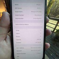 Apple iPhone 15 Pro Max 256gb