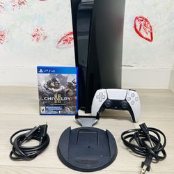 Sony PlayStation 5  - 825GB , Bonus 1 Game Chivalry II ( Used Very New  )