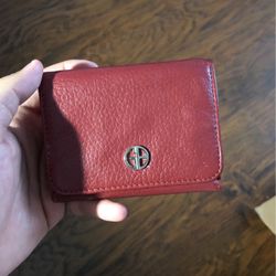 Red Giani Bernini Leather Wallets 