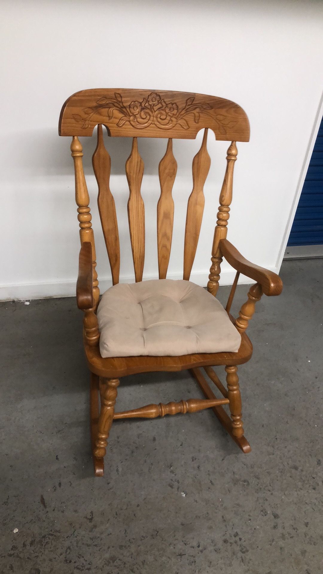 Solid wood good condition very strong rocking chair