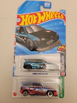 Hot Wheels Honda Civic Custom 2-Pack