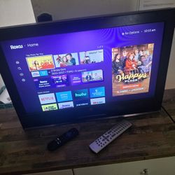 26in tv w/roku stick included $20