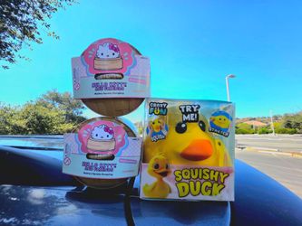 Squishy Duck and Hello Kitty Dumpling