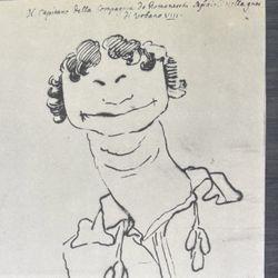 CARICATURE Giovanni Gian Lorenzo Bernini Fine Art Print Antique Vintage Original 1940’s Italy Italian Printed Collectible -CARICATURA