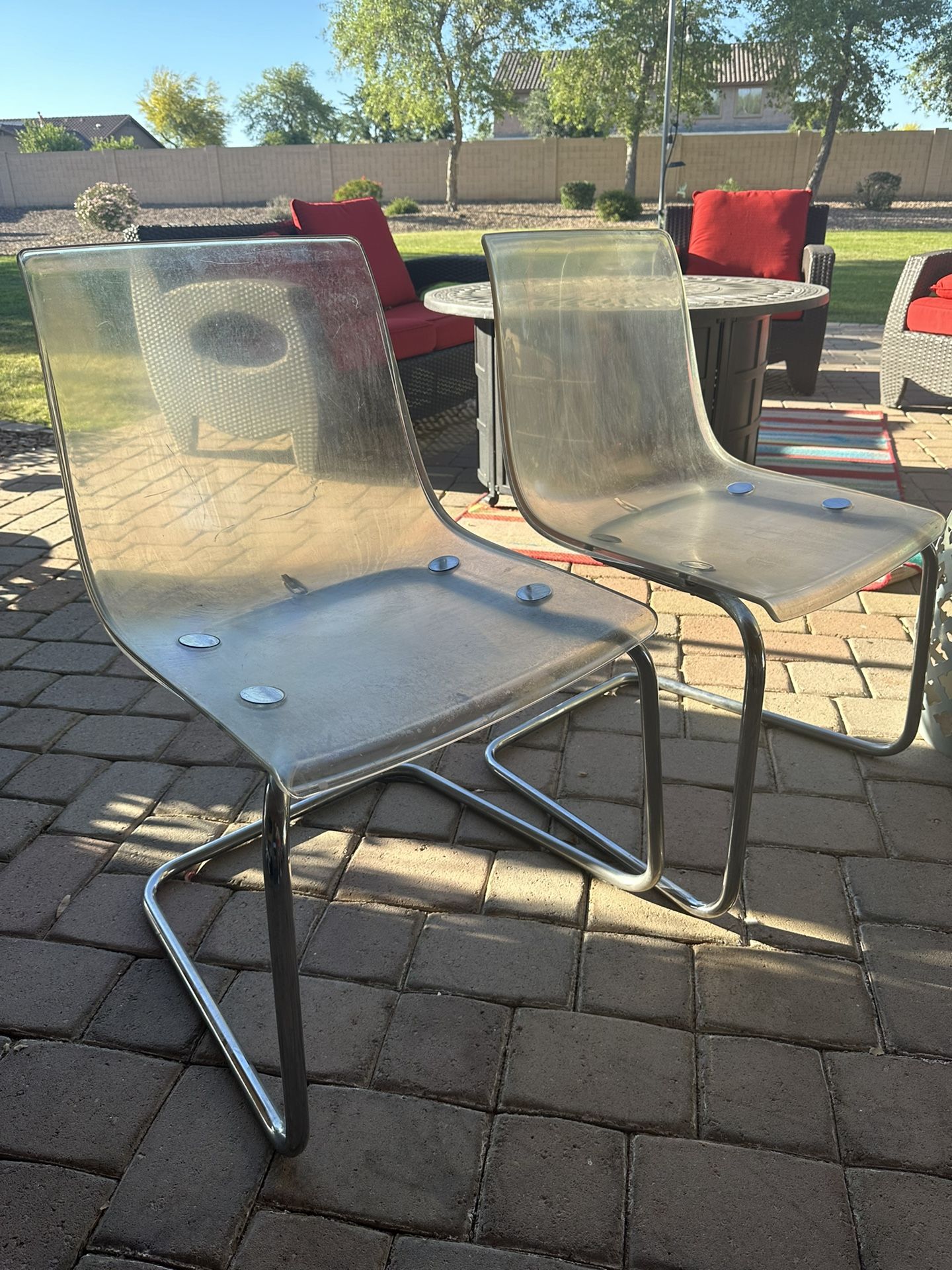 Two Acrylic Chairs